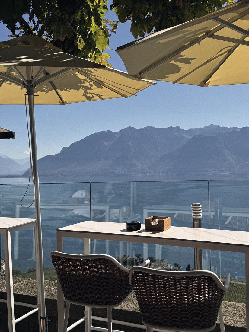 Terrasse au-dessus du Léman dans le Lavaux